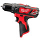 Milwaukee Шурупокрут-дриль ударний акумуляторний Milwaukee M12 BPD-0 12В 30Нм 0-1500об/хв 1.0кг без АКБ та ЗП (4933441950)