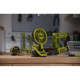 Ryobi Cordless fan clip USB Lithium RCF4-0 4V 3800rpm rotation 325° swivel 180° 2 speeds 0.29kg without battery and charger (5133006130)