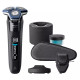 Philips electric shaver rotary, razor head-3, Li-Ion, dry+wet, trimmer, black (S7886/58)
