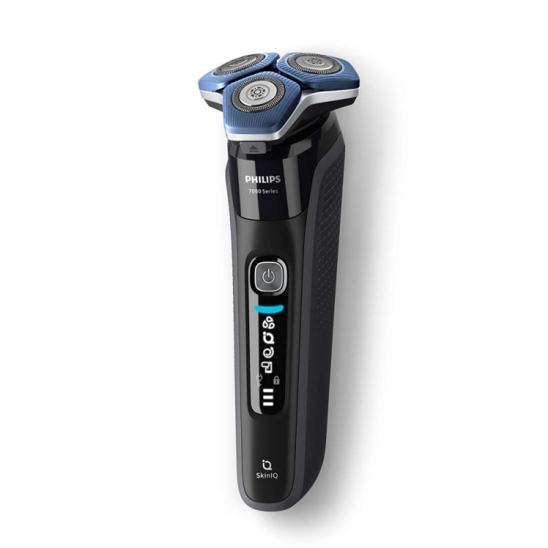 Philips electric shaver rotary, razor head-3, Li-Ion, dry+wet, trimmer, black (S7886/58)