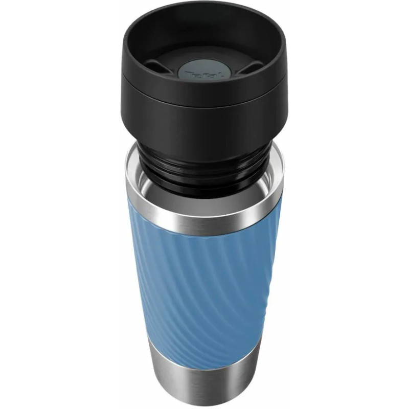 Tefal Thermal cup Travel Mug Classic Twist, 360ml, stainless steel, blue (N2024510)