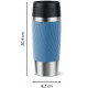 Tefal Thermal cup Travel Mug Classic Twist, 360ml, stainless steel, blue (N2024510)
