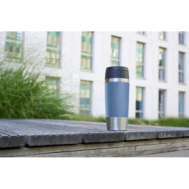 Tefal Thermal cup Travel Mug Classic Twist, 360ml, stainless steel, blue (N2024510)