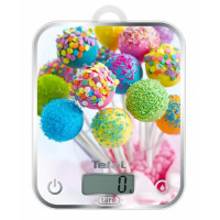 Tefal Ваги кухонні Optiss Cake, 5кг, AAAx2 в комплекті, скло, різнокольоровий (BC5121V1)