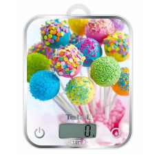 Tefal scales for kitchen Optiss Cake 5кг, AAAx2 included, glass, colorful (BC5121V1)