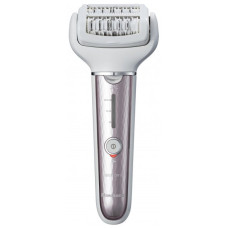 Panasonic Epilator, rechargeable, tweezers.-60, dry+wet, nozzles-4, case, white - purple (ES-EL7A-S520)