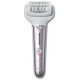 Panasonic Epilator, rechargeable, tweezers.-60, dry+wet, nozzles-4, case, white - purple (ES-EL7A-S520)