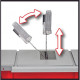 Einhell Circular Saw TC-TS 254 U, 2200W, 254х30mm, 4250rpm, heigth 870mm, cutting heigth up to 80mm, 21.9kg (4340510)
