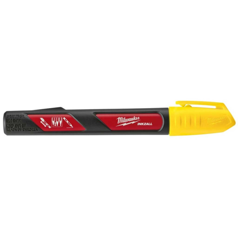 Milwaukee InkZAll LP Waterproof Marker, UV, Yellow (48223721)