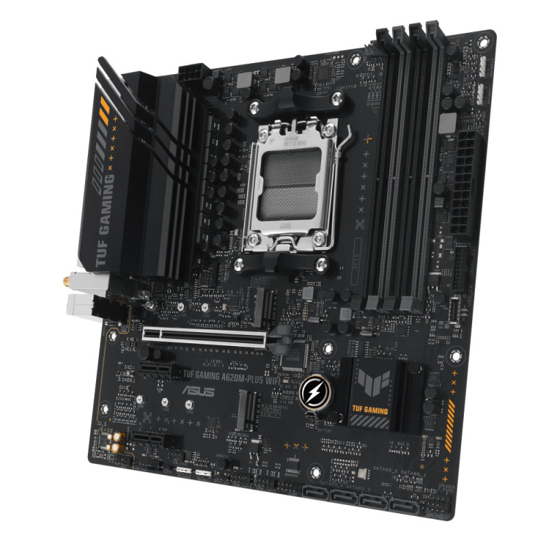 ASUS Motherboard A620M-F GAMING WIFI sAM5 A620 4xDDR5 HDMI DP Wi-Fi BT mATX (90MB1KT0-M0EAY0)