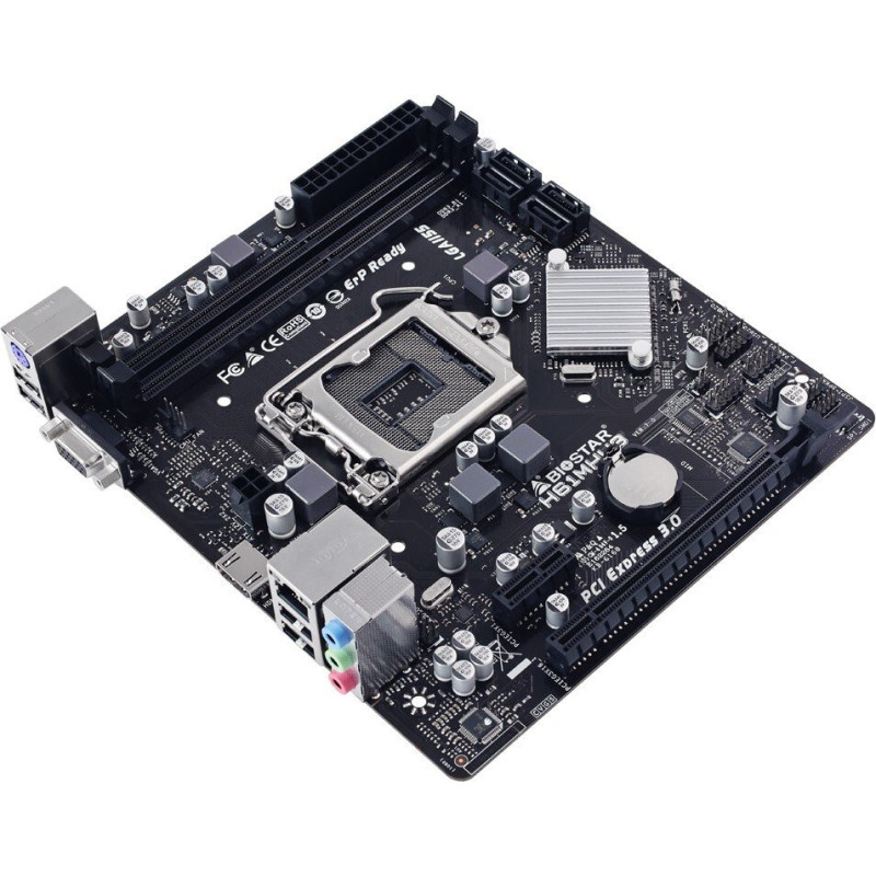 Biostar Motherboard H61MHV3 s1155 H61 2xDDR4 HDMI D-Sub mATX