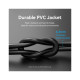 Патч-корд 1м, S/FTP cat 8 RJ-45 black Vention (IKABF)