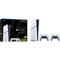PlayStation Игровая консоль 5 Slim Digital Edition (2 геймпада Dualsense) (1000050121)