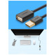 Дата кабель USB 2.0 AM/AF 2.0m US103 Black Ugreen (10316)
