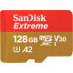 Карта памяти SanDisk 128GB microSD class 10 UHS-I Extreme For Action Cams and Dro (SDSQXAA-128G-GN6AA)