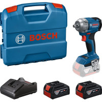 Bosch Bosch impact wrench IDS GDS 18V-350 18V 2x4A h up to 3400 rpm 85/200/350 Nm square 1/2  ZP GAL 18V-20 case 1.1 kg (0.601.9M5.021)