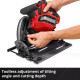 Einhell Пила дискова заглибна акумуляторна TP-PS 18/165 Li BL - Solo безщіткова 18В 5000об/хв 165х20мм 4.15кг без АКБ та ЗП (4331400)