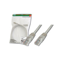 Digitus Патч-корд САТ 5e UTP, 3м, AWG 26/7, Cu, PVC, сірий (DK-1511-030)