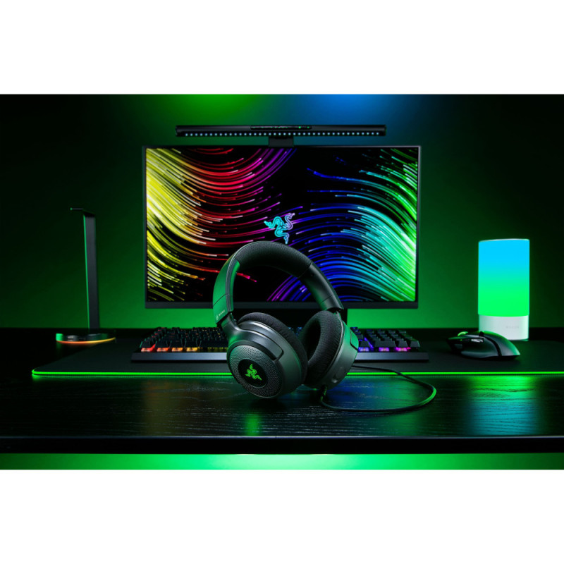Razer Гарнітура ігрова Kraken V4 X, 7.1, USB-A, 1.8м, RGB, чорний (RZ04-05180100-R3M1)