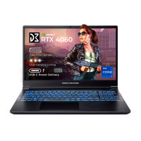 Dream Machines Ноутбук RG4060-15 15.6FHD IPS, Intel i9-14900HX, 32GB, F1TB, NVD4060-8, DOS, чорний