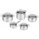 Tefal Cookware set Duetto Plus, 10items, stainless steel, glass (G719SA55)