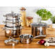 Tefal Cookware set Duetto Plus, 10items, stainless steel, glass (G719SA55)