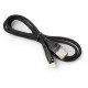 Дата кабель USB 2.0 AM to Lightning 1.0m cylindric nylon back Vinga (VCPDCLCANB1BK)