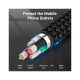 Дата кабель USB 2.0 AM to USB-C 1.0m 3A black Vention (COKBF)