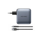 Зарядное устройство Vention 3xUSB-C PD100W + 1xUSB QC3.0 30W GaN + cable USB-C to USB-C 1.0m gray (TZ-FETH0-EU)