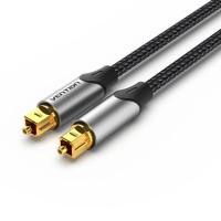 Кабель мультимедийный Optical Toslink 1.0m gray Vention (BAVHF)