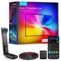 Govee Набір адаптивного підсвічування H6097 Backlight 3 Lite 40-50', RGBICW, WI-FI/Bluetooth, чорний (H60973D1)