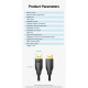 Кабель мультимедийный DisplayPort M to DisplayPort M 2.0m 8K60Hz black Vention (HCCBH)