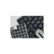 Наклейка на клавиатуру BestKey непрозрачная чорная, 76, серебристый (BKU13SIL/011)