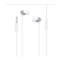 Наушники XO EP15 In-ear Metal Earphone 1.2 м White (6920680866175)