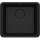 Deante Kitchen Sink granite, square, no drainboard, 500х440х230mm, bowl - 1, over(under)-mounted, black matt + kitchen board (ZKM_N10A)