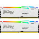 Kingston Память ПК  DDR5 32GB KIT (16GBx2) 5600 FURY Beast RGB EXPO Белый (KF556C36BWEAK2-32)