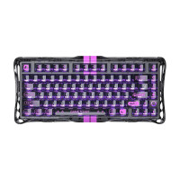 GravaStar Клавіатура механічна Mercury V75 Lite 75keys, Blackcore, USB-A, Transparent Black (GSV75LITE_XTAL_BLK)
