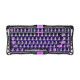 GravaStar Mechanical keyboard Mercury V75 Lite 75keys, Blackcore, USB-A, Transparent Black (GSV75LITE_XTAL_BLK)