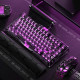 GravaStar Mechanical keyboard Mercury V75 Lite 75keys, Blackcore, USB-A, Transparent Black (GSV75LITE_XTAL_BLK)