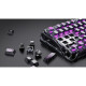 GravaStar Mechanical keyboard Mercury V75 Lite 75keys, Blackcore, USB-A, Transparent Black (GSV75LITE_XTAL_BLK)
