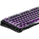 GravaStar Mechanical keyboard Mercury V75 Lite 75keys, Blackcore, USB-A, Transparent Black (GSV75LITE_XTAL_BLK)