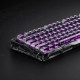 GravaStar Mechanical keyboard Mercury V75 Lite 75keys, Blackcore, USB-A, Transparent Black (GSV75LITE_XTAL_BLK)