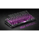 GravaStar Mechanical keyboard Mercury V75 Lite 75keys, Blackcore, USB-A, Transparent Black (GSV75LITE_XTAL_BLK)