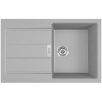 Franke Мойка кухонная Sirius, тектонайт, прямоуг., с крылом, 780х500х200мм, чаша- 1, накладная, 2 S2D 611-78, серый (143.0621.334)