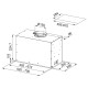 Franke Вытяжка встраиваемая Box Flush EVO, 70см, 1120м3ч, FBFE WH MATT A70, белый матовый (305.0665.367)