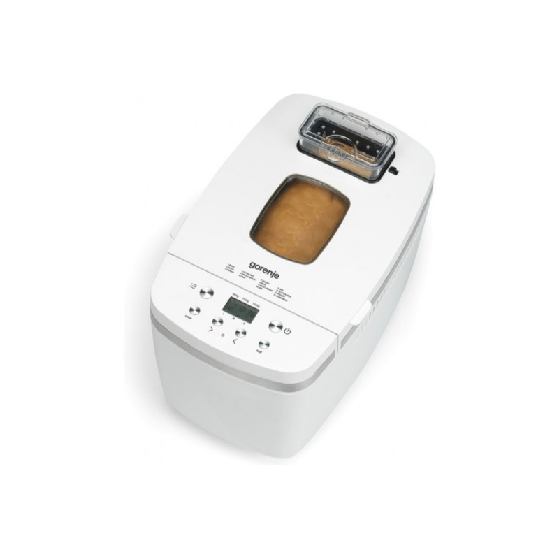 Gorenje bread maker 750W, programs-14, max weight -1,350kg, form-rectangle, plastic, white (BM1350W)