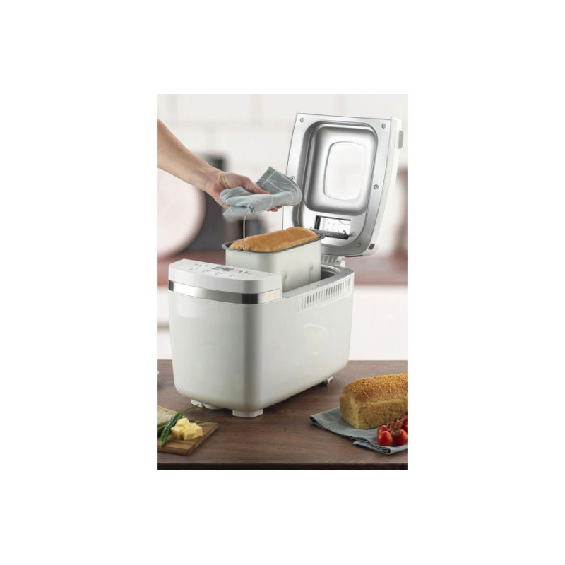Gorenje bread maker 750W, programs-14, max weight -1,350kg, form-rectangle, plastic, white (BM1350W)