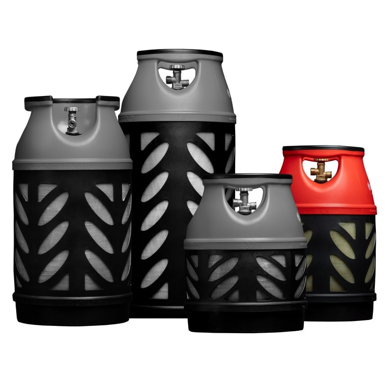 Hexagon Ragasco Баллон газовый композитный Gutgas CR-18.2, 18.2л, пропан/бутан 7.5кг/8.5кг, 30бар, вентиль KLF, 4.4кг (GHCL1822)