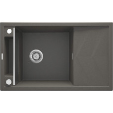Deante Мойка кухонная Magnetic, гранит, прямоуг., с крылом, 820х500х219мм, чаша - 1, накладная, антрацит (ZRM_T113)