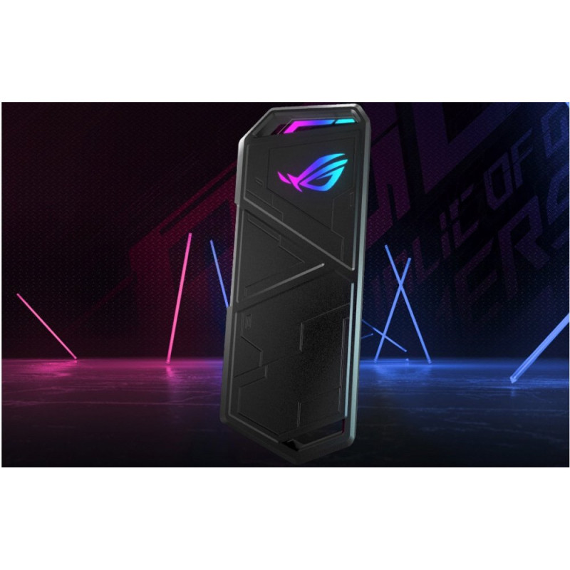 ASUS Портативный корпус для SSD ROG STRIX ARION LITE ESD-S1CL/BLK/G/AS Lite PCIe NVMe M.2 2230/2242/2260/2280 USB Type-C 3.2 Gen 2x (90DD02H0-M09010)